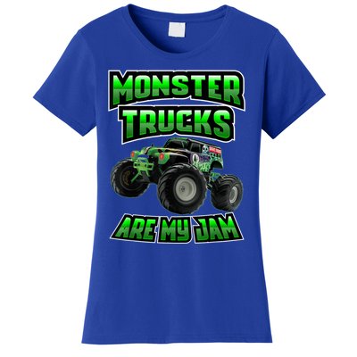 Vintage Monster Truck Are My Jam Truck Birthday Gift Women's T-Shirt