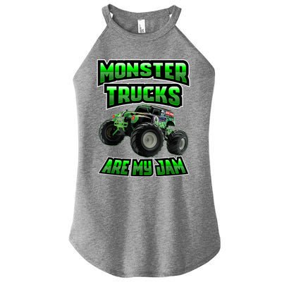 Vintage Monster Truck Are My Jam Truck Birthday Gift Women’s Perfect Tri Rocker Tank