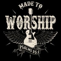 Vintage Made To Worship Psalms 95 1 Winged Rock Electric Guitar Flatbill Hat