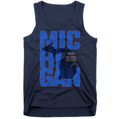 Vintage Michigan The Great Lake State Tank Top