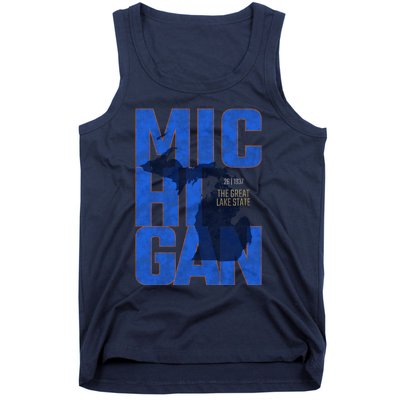 Vintage Michigan The Great Lake State Tank Top