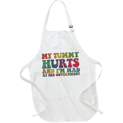 Vintage My Tummy Hurts And I'm Mad At Government Retro Apron