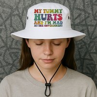 Vintage My Tummy Hurts And I'm Mad At Government Retro Bucket Hat