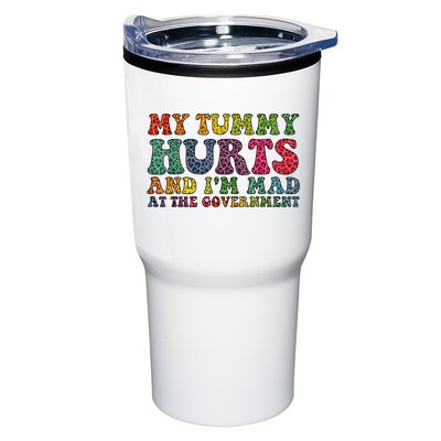 Vintage My Tummy Hurts And I'm Mad At Government Retro Tumbler