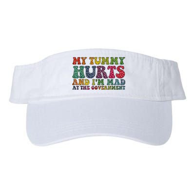 Vintage My Tummy Hurts And I'm Mad At Government Retro Visor