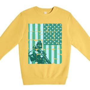 Veterans Make The Best Dads Gift Premium Crewneck Sweatshirt