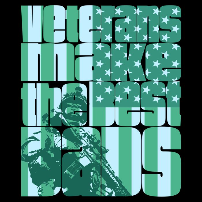 Veterans Make The Best Dads Gift Drawstring Bag
