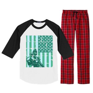 Veterans Make The Best Dads Gift Raglan Sleeve Pajama Set