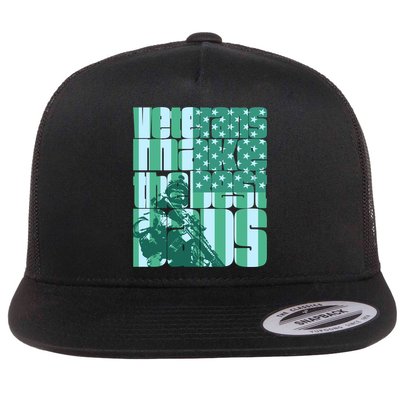 Veterans Make The Best Dads Gift Flatbill Hat