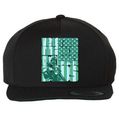 Veterans Make The Best Dads Gift Wool Snapback Cap