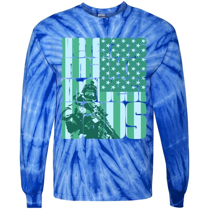 Veterans Make The Best Dads Gift Tie-Dye Long Sleeve Shirt