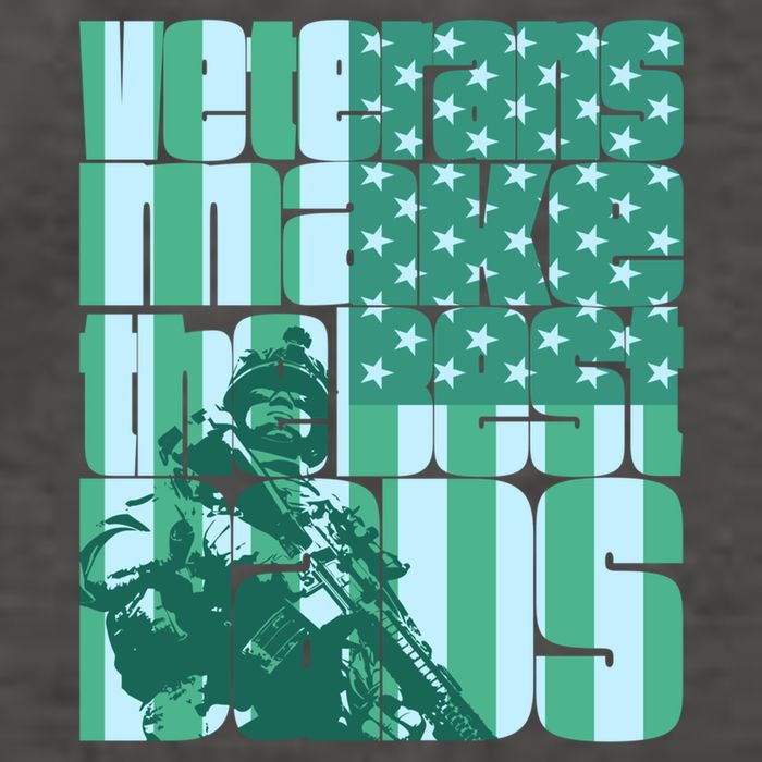 Veterans Make The Best Dads Gift Vector Backpack