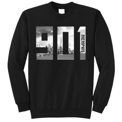 Vintage Memphis Tennessee 901 Area Code Skyline Sweatshirt