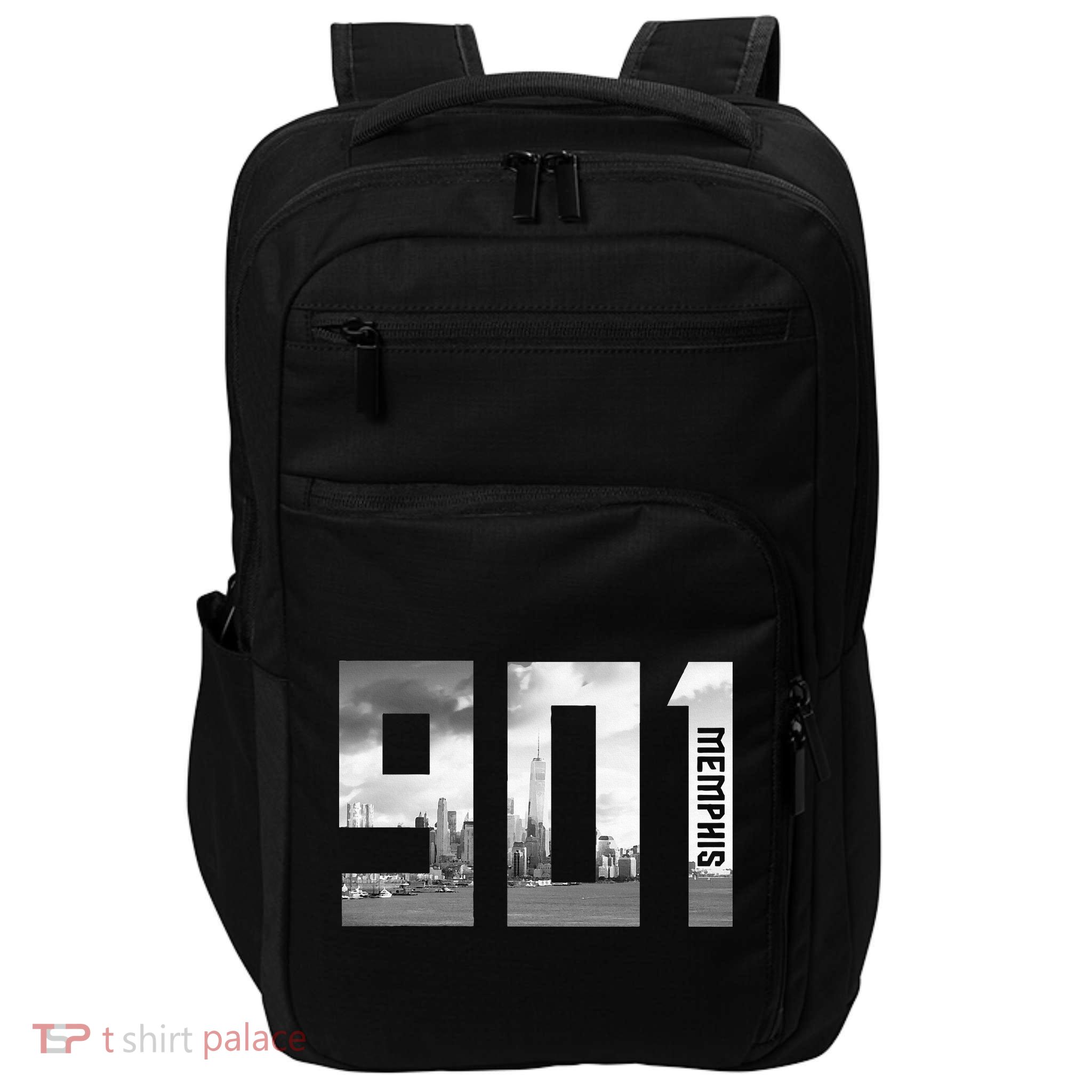 Vintage Memphis Tennessee 901 Area Code Skyline Impact Tech Backpack