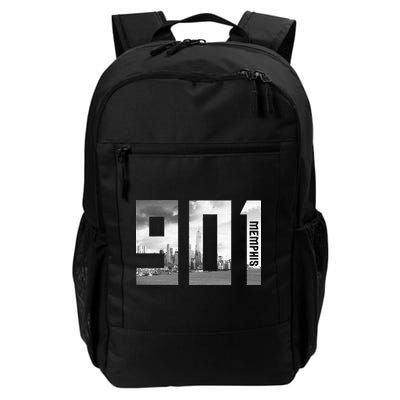 Vintage Memphis Tennessee 901 Area Code Skyline Backpack