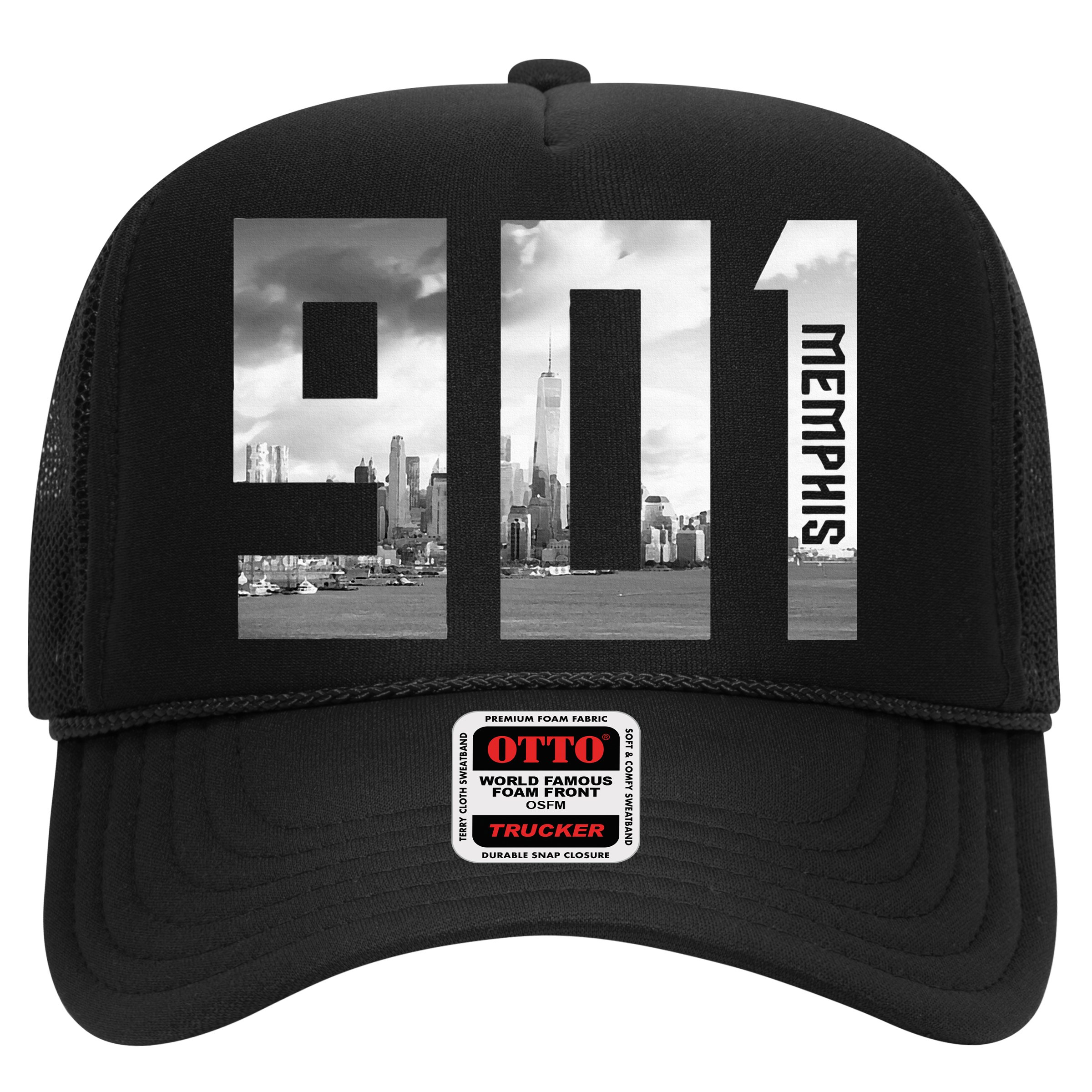 Vintage Memphis Tennessee 901 Area Code Skyline Hat