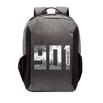 Vintage Memphis Tennessee 901 Area Code Skyline Vector Backpack