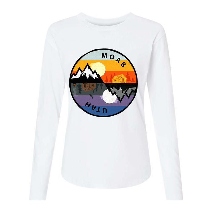 Vintage Moab Utah Retro Souvenir Womens Cotton Relaxed Long Sleeve T-Shirt