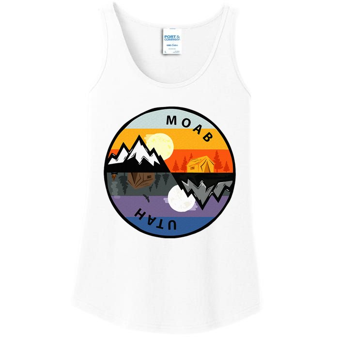 Vintage Moab Utah Retro Souvenir Ladies Essential Tank