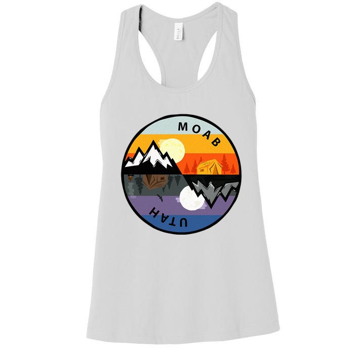 Vintage Moab Utah Retro Souvenir Women's Racerback Tank