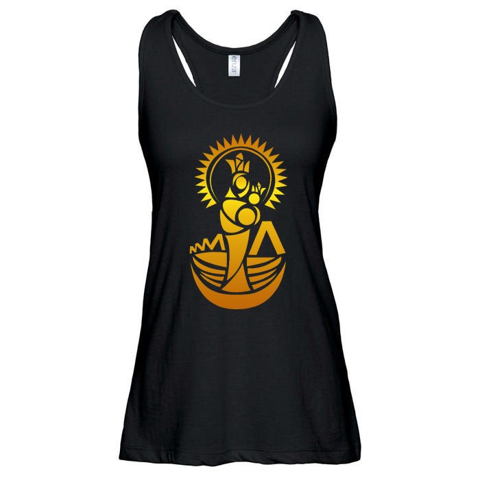 Venezuela Maracaibo Virgen Chinita Chiquinquira Ladies Essential Flowy Tank