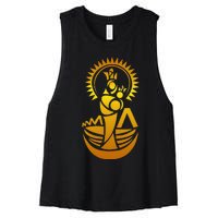 Venezuela Maracaibo Virgen Chinita Chiquinquira Women's Racerback Cropped Tank