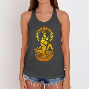 Venezuela Maracaibo Virgen Chinita Chiquinquira Women's Knotted Racerback Tank