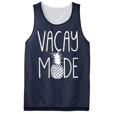 Vacay Mode Vacation Pineapple Mesh Reversible Basketball Jersey Tank