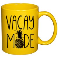 Vacay Mode Vacation Pineapple 11oz C Handle Ceramic Mug