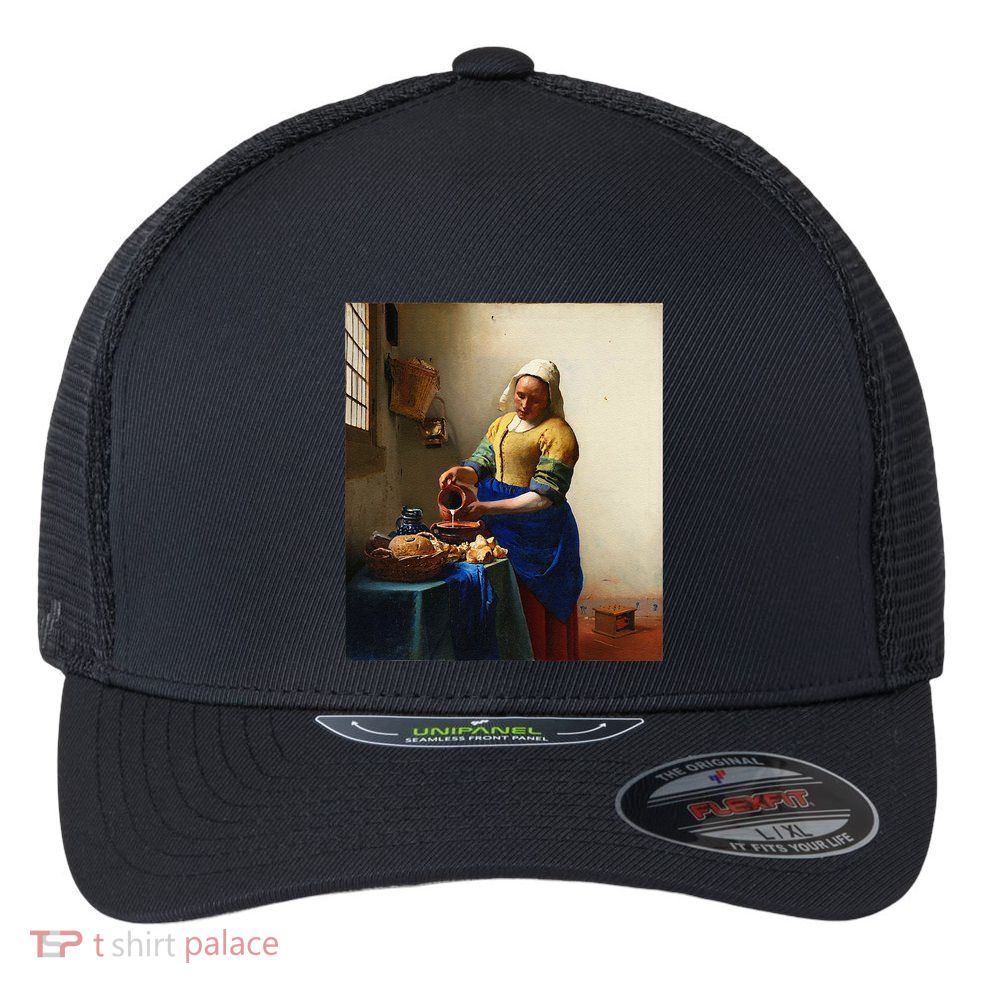Vermeer Milkmaid Flexfit Unipanel Trucker Cap