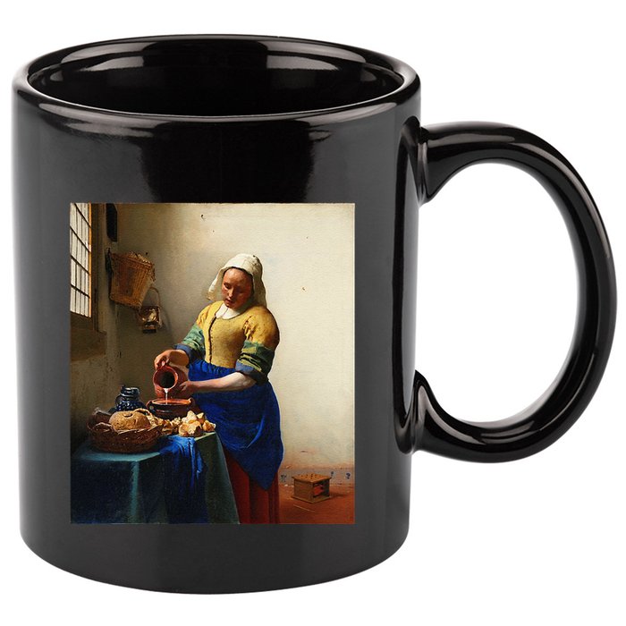 Vermeer Milkmaid 11oz C Handle Ceramic Mug