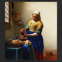 Vermeer Milkmaid 11oz C Handle Ceramic Mug
