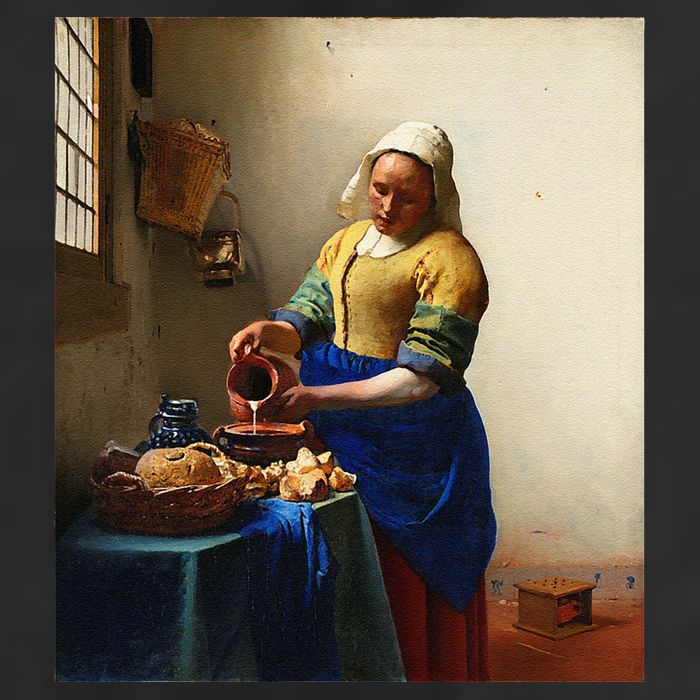 Vermeer Milkmaid 11oz C Handle Ceramic Mug