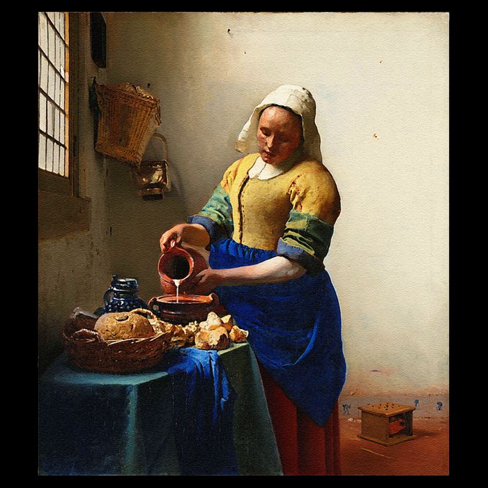 Vermeer Milkmaid Flat Bill Trucker Hat