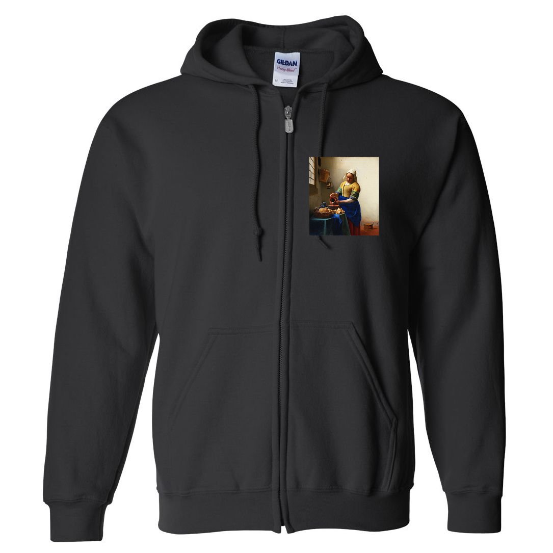 Vermeer Milkmaid Full Zip Hoodie