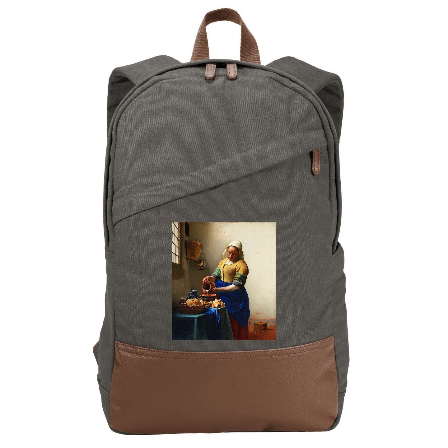 Vermeer Milkmaid Cotton Canvas Backpack