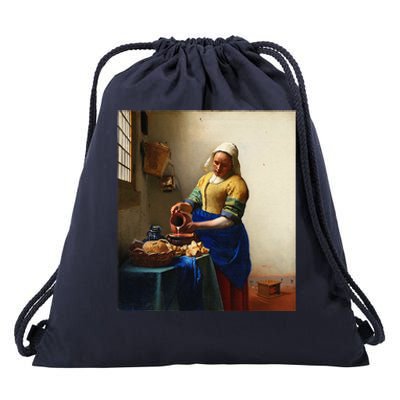 Vermeer Milkmaid Drawstring Bag