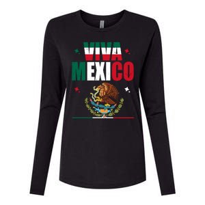 Viva Mexico Womens Cotton Relaxed Long Sleeve T-Shirt