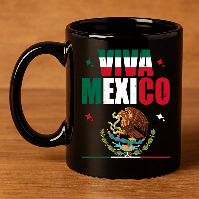 Viva Mexico 11oz C Handle Ceramic Mug