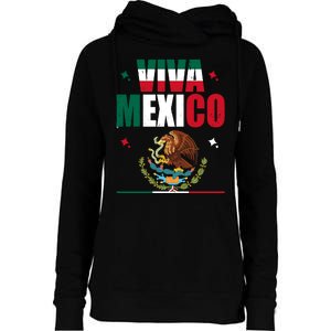 Viva Mexico Womens Funnel Neck Pullover Hood