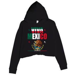 Viva Mexico Crop Fleece Hoodie