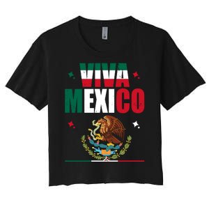 Viva Mexico Women's Crop Top Tee