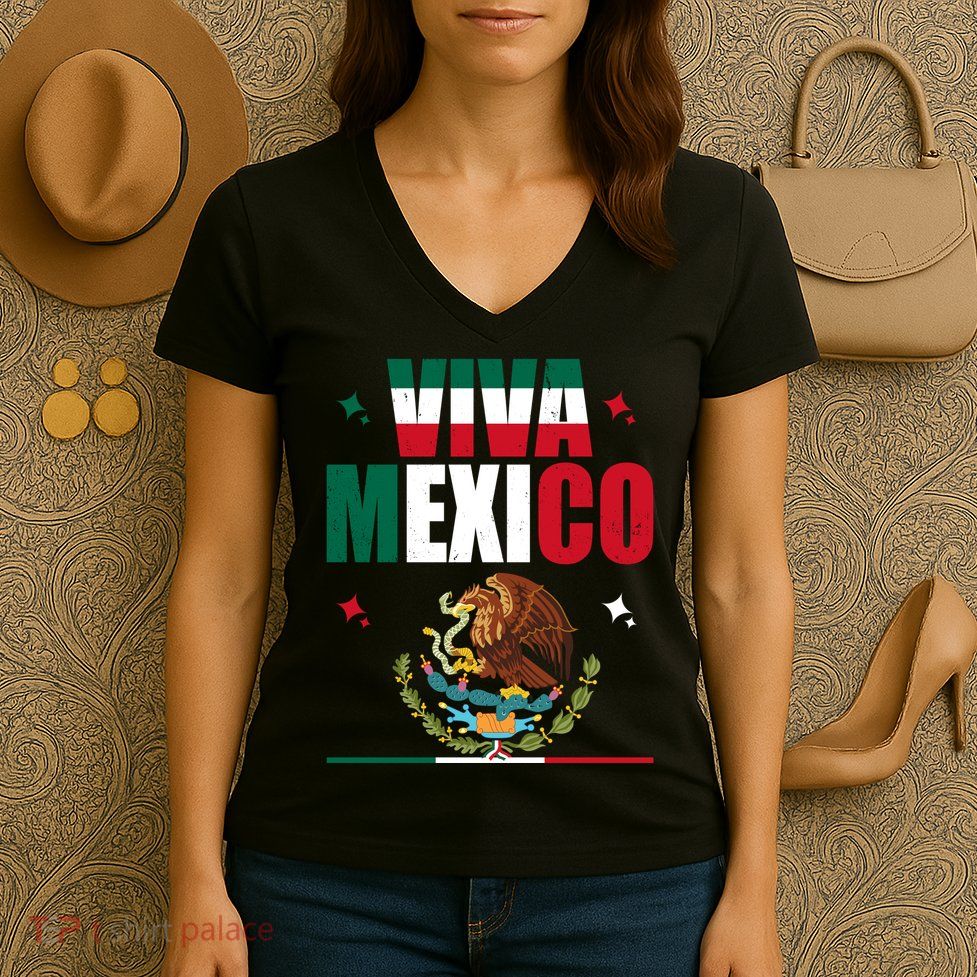 Viva Mexico Women's V-Neck T-Shirt