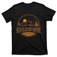 Vintage Melvin Village New Hampshire Mountain Hiking Print T-Shirt