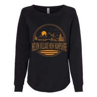 Vintage Melvin Village New Hampshire Mountain Hiking Print Womens California Wash Sweatshirt