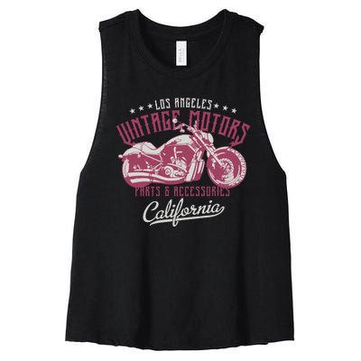 Vintage Motors Women's Racerback Cropped Tank