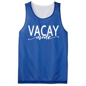 Vacay Mode Vacation Summer Beach Travel Family Trip Gift Mesh Reversible Basketball Jersey Tank