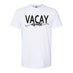 Vacay Mode Vacation Summer Beach Travel Family Trip Gift Softstyle CVC T-Shirt