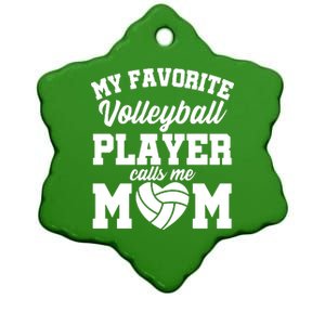 Volleyball Mom Ceramic Star Ornament