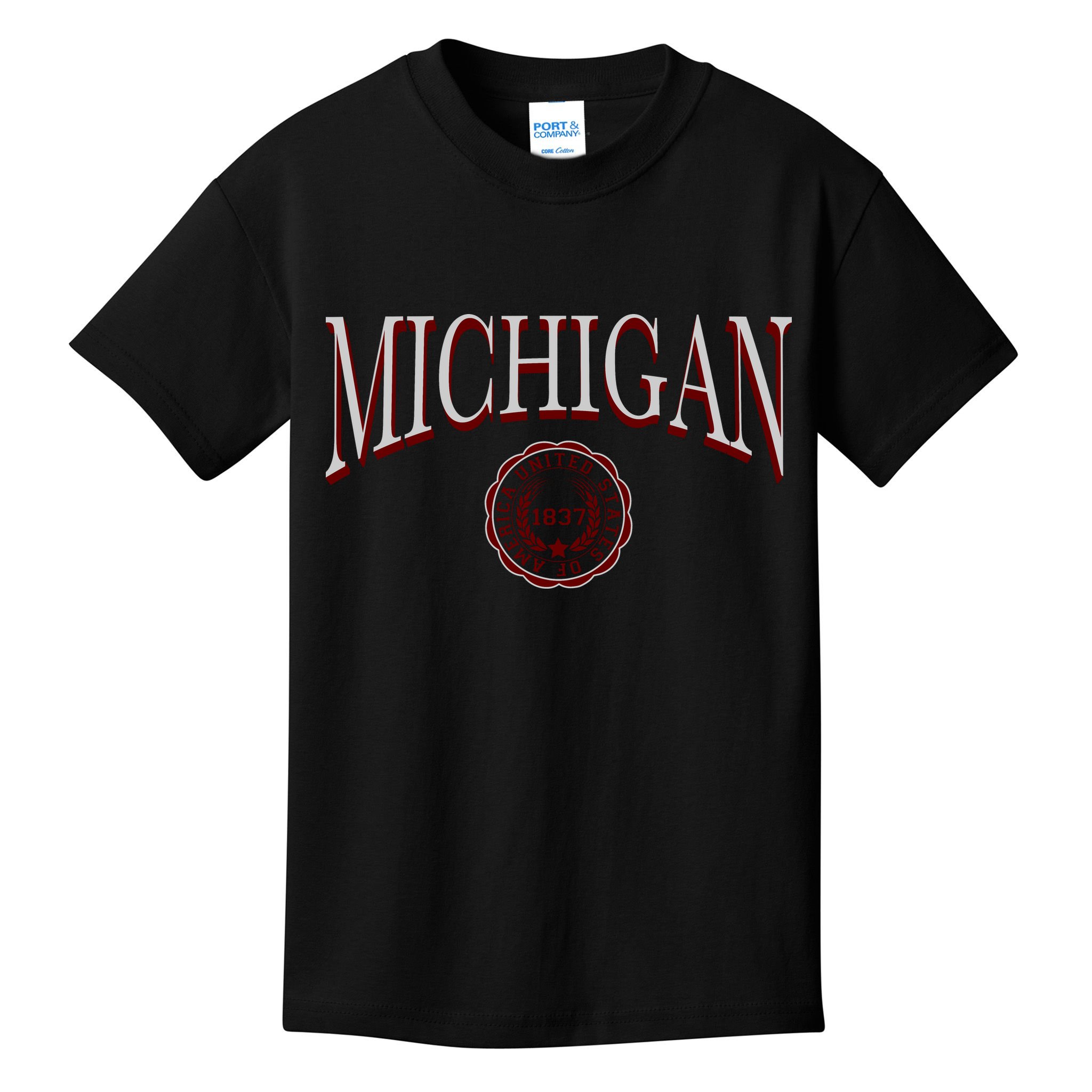 Vintage Michigan Varsity Style Kids T-Shirt